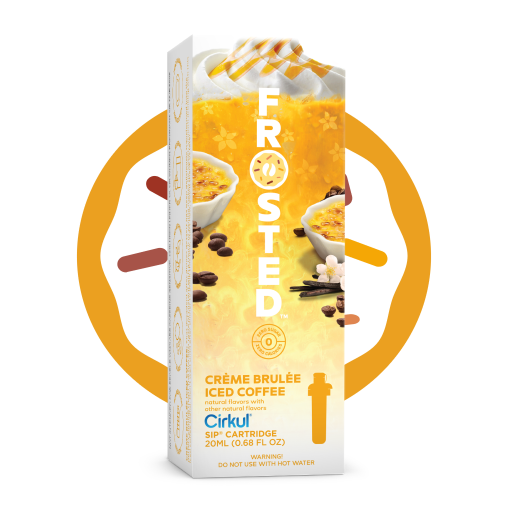 Frosted Cr?¡§me Brul??e Iced Coffee