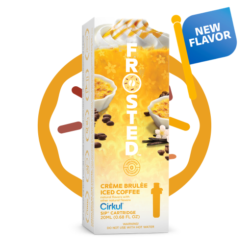 Frosted Cr?¡§me Brul??e Iced Coffee